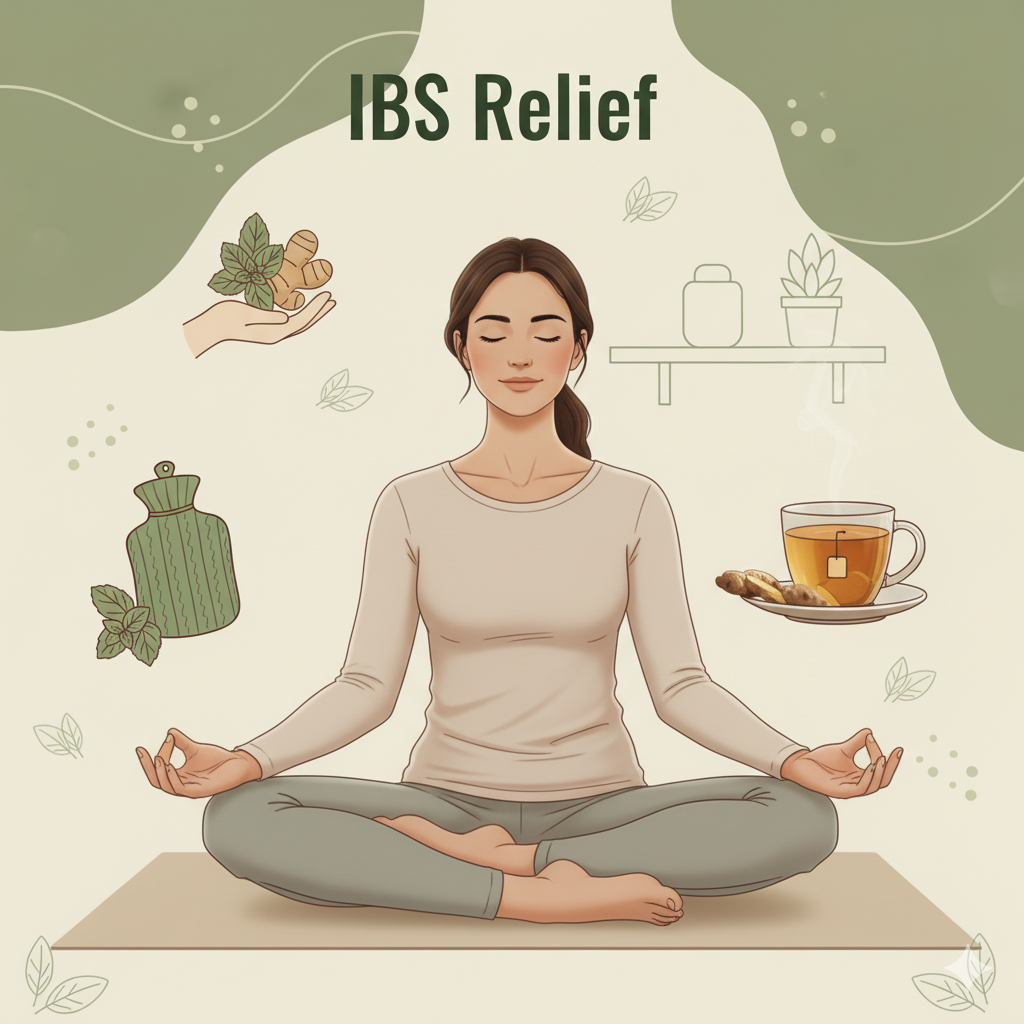Stress reduction yoga poses as home remedies to treat IBS naturally